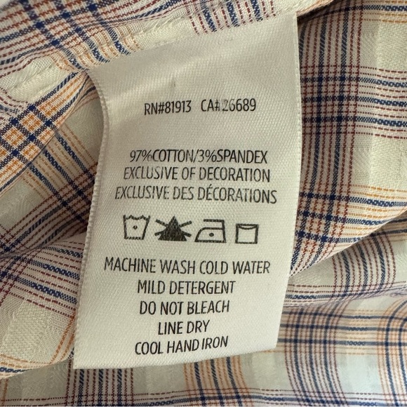 Robert Graham Tailored Fit Button Down Flip Cuff Shirt Mens Size XL - Picture 12 of 12